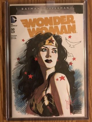 Wonder Woman 50 Sketch Edition Joshua Middleton