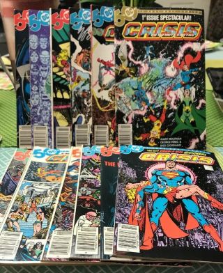 Crisis On Infinite Earths 1 - 12 Signed By Marv Wolfman At C2e2 Chicago Newsstand