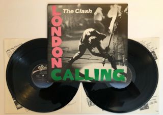 The Clash - London Calling - 1979 Us 1st Press E2 36328 (nm) Ultrasonic