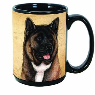 Akita Faithful Friends Dog Breed 15oz Coffee Mug Cup