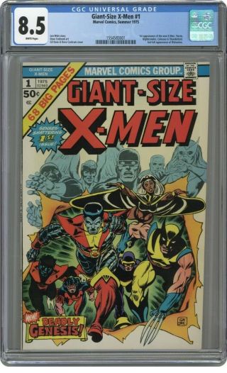 Giant Sized X - Men 1 Cgc 8.  5