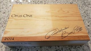 2014 Opus One Robert Mondavi Wood Wine Box Complete With Inserts (box Only)