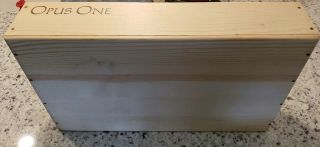 2014 OPUS ONE ROBERT MONDAVI WOOD WINE BOX COMPLETE WITH INSERTS (Box Only) 3