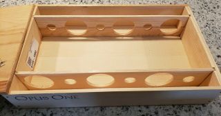 2014 OPUS ONE ROBERT MONDAVI WOOD WINE BOX COMPLETE WITH INSERTS (Box Only) 6