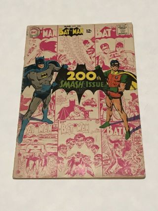 Batman 200 1968 Neal Adams Scarecrow Joker Penguin - Key Issue - Dc Comic Book