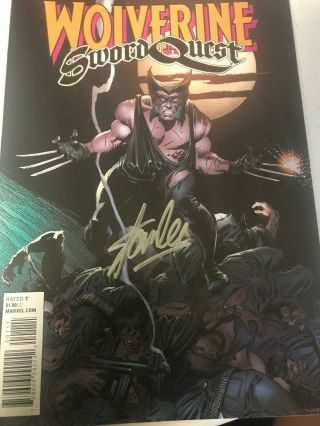 Wolverine 1 (monthly Series) 9.  8 White Pages,  Ss Signed By Stan Lee