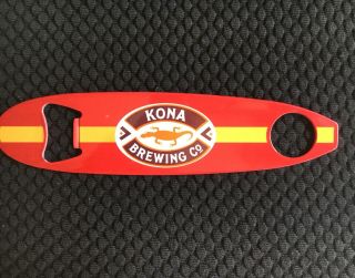 Kona Brewing Co.  Surfboard Metal Beer Bottle Opener Wrench Bar Pub