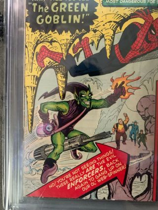 Spider Man 14 Green Goblin 7.  0 GRADED 7/64 Marvel Comics Stan Lee 4