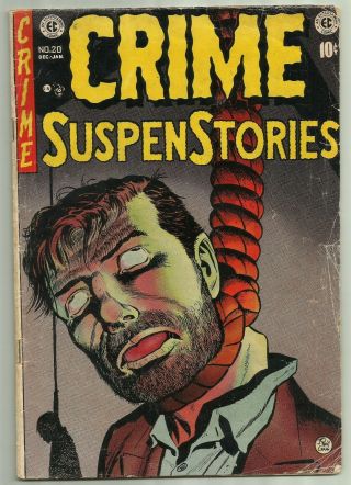 Crime Suspenstories 20 Ec 1954 Johnny Craig Hanging Broken Neck Pre - Code Horror