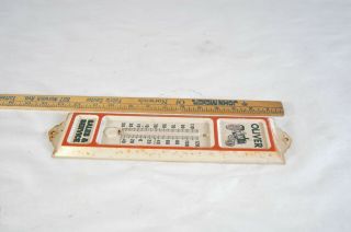 vintage oliver tractor tin thermometer sales and service 3