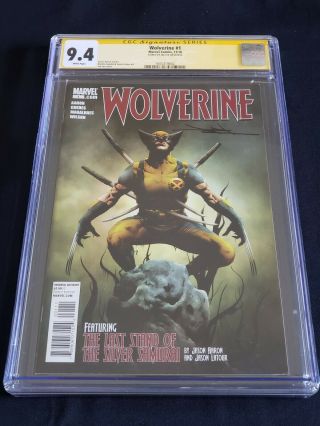 Wolverine 1 2010 9.  4 Cgc Signed By Jae Leerenato Guedes & Jason Latour Art