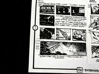 ALEX TOTH by Design Friends 1973 Hand Crafted STORYBOARD Pg 241 SUPERMAN 2