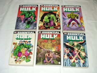 Essential Incredible Hulk 2 3 4 5 6 7 Tpb Set Marvel Printing