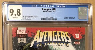 Avengers 684 CGC 9.  8 1st Immortal Hulk 2