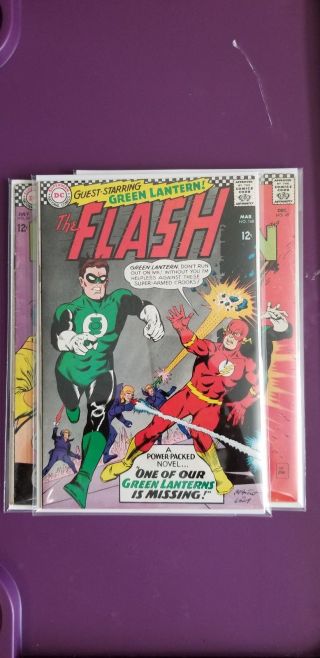 3 Silver Age Dc Comics Flash 168 Green Lantern 54 Green Lantern 49