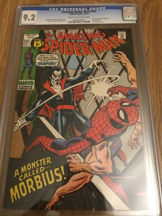 Spider - Man 101 Cgc 9.  2; Unpressed; First Morbius