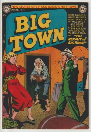 Big Town 13,  Dc,  Pre Code Crime Title,  Solid Book