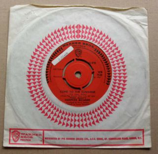 Harpers Bizarre Come To The Sunshine 7 " 1967 With The Debutante 