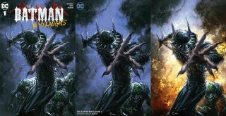 The Batman Who Laughs 1 Clayton Crain Variant 3 Pack Virgin Set Scorpion Comics