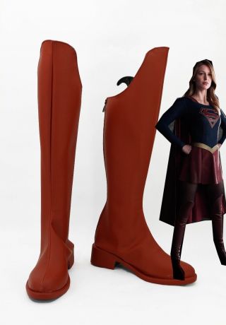Supergirl Cosplay Shoes Boots Custom - Made For Halloween Christmas