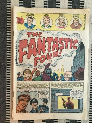 Fantastic Four (1st Series) 1 1961 No Covers Ungraded