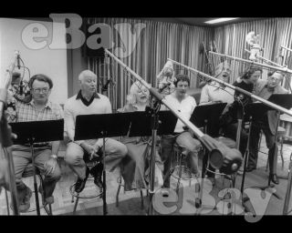 Rare The Smurfs Cartoon Tv Photo Hanna Barbera Studios Recording Session