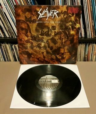 Slayer Down Into The Fire Vinyl L.  P Rare 2010 Promo Compilation A1/b1 Slay