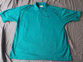 Taco Bell Employee Uniform Vintage 80s Xl Polo T - Shirt Usa Made Teal Worker