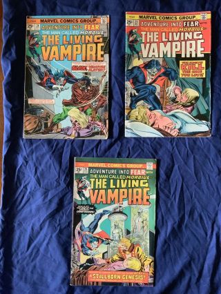 Marvels Adventure Into Fear.  Morbius The Living Vampire 24 - 28,  30