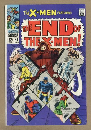 Uncanny X - Men (1st Series) 46 1968 Vg - 3.  5