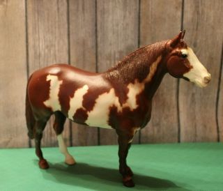 Vintage Breyer Horse Traditional Brown & White Paint Horse 9x11 " 1970 
