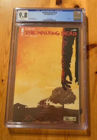 Walking Dead 193 (1st,  First) Cgc 9.  8 Nm/mt,  Kirkman,  Last Issue