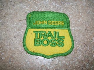 Vintage John Deere Hat Patch Mesh Snapback Trucker Louisville Mfg Co.  Trail Boss