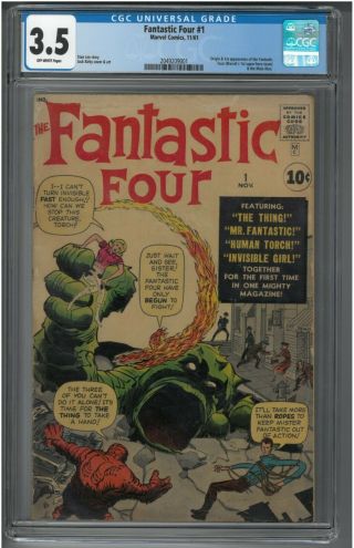 Fantastic Four 1 (november 1961) - Cgc 3.  5