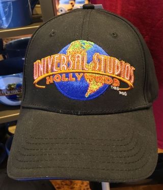 Universal Studios Hollywood Exclusive Black Adjustable Baseball Cap Hat