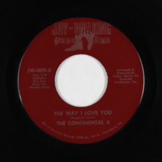 Northern Soul 45 - Continental 4 - The Way I Love You - Jay - Walking - Vg,  Mp3