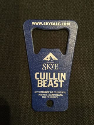 Isle Of Skye Scotland Brewing Bottle Opener Key Chain Craft Beer Cullin Beast