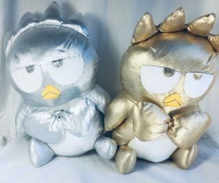 Sanrio Badtz Maru Nwt 12 " 1998 Rare Silver And Gold Plush Stuffed Animal