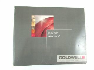 Goldwell Topchic Colorance Hair Color Swatch Book Binder 15 " X 12 "