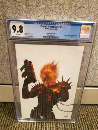 Cosmic Ghost Rider 1 Parrillo Variant Cover D Cgc 9.  8 Convention Whiteout