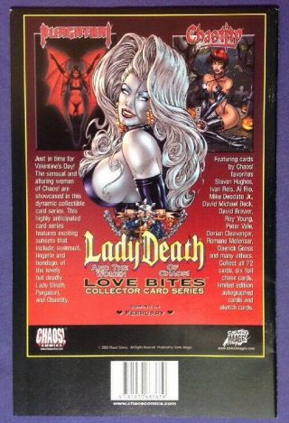 LADY DEATH: LOVE BITES 1 Mar 2001 8.  0 - 8.  5 VF/VF,  DF VARIANT SIGNED LEN KAMINSKI 2