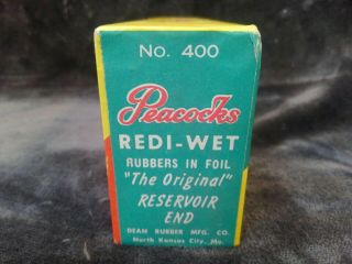 Vintage Condom Dean ' s Rubber Company Peacocks Condoms 1950s 3 dozen 2