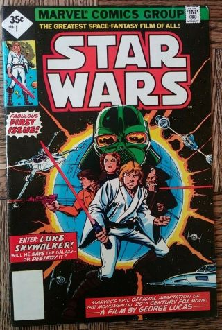 Marvel Comics 1977 Star Wars Issue 1 Reprint Collectible Comic Book Rare L@@k