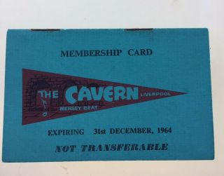 The Beatles 1964 Cavern Club Membership Booklet.