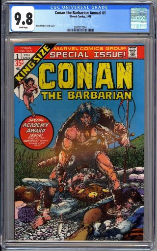 Conan The Barbarian Annual 1 - Cgc 9.  8 Wp - Nm/mt 1973 - Barry Windsor - Smith
