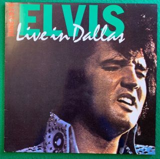Elvis Presley Elvis Live In Dallas June 1975 Lp 1987 Nm