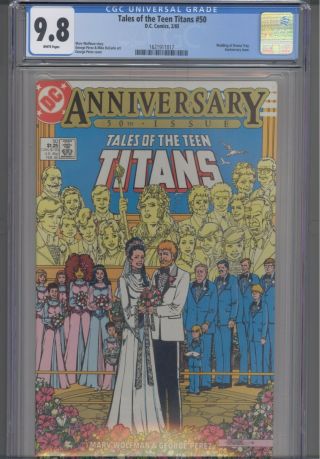 Teen Titans 50 Cgc 9.  8 1985: Gorgeous Wedding Issue Frame