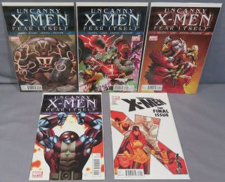 The Uncanny X - Men 540 541 542 543 544 (5 Comic Run,  Last Issue) Marvel 2011