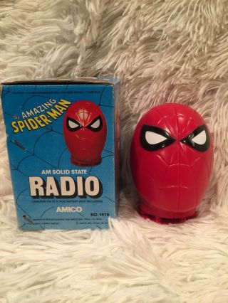 Vintage 1978 Spider - Man Am Radio - Good - L