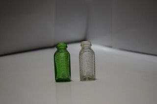 Kt - 17 Poison Bottles Set Of 2 Green And Clear Both 2 " 3in1 Oil Samples